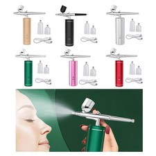 Ensemble D'aérographe Portatif Rechargeable En Métal, Compresseur D'air,