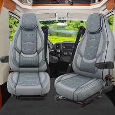 Wohnmobil Schonbezüge für Aguti GIS Liner und Milan Sitze Grau AH8