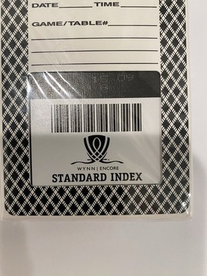 Wynn Standard Index 2009 playing cards