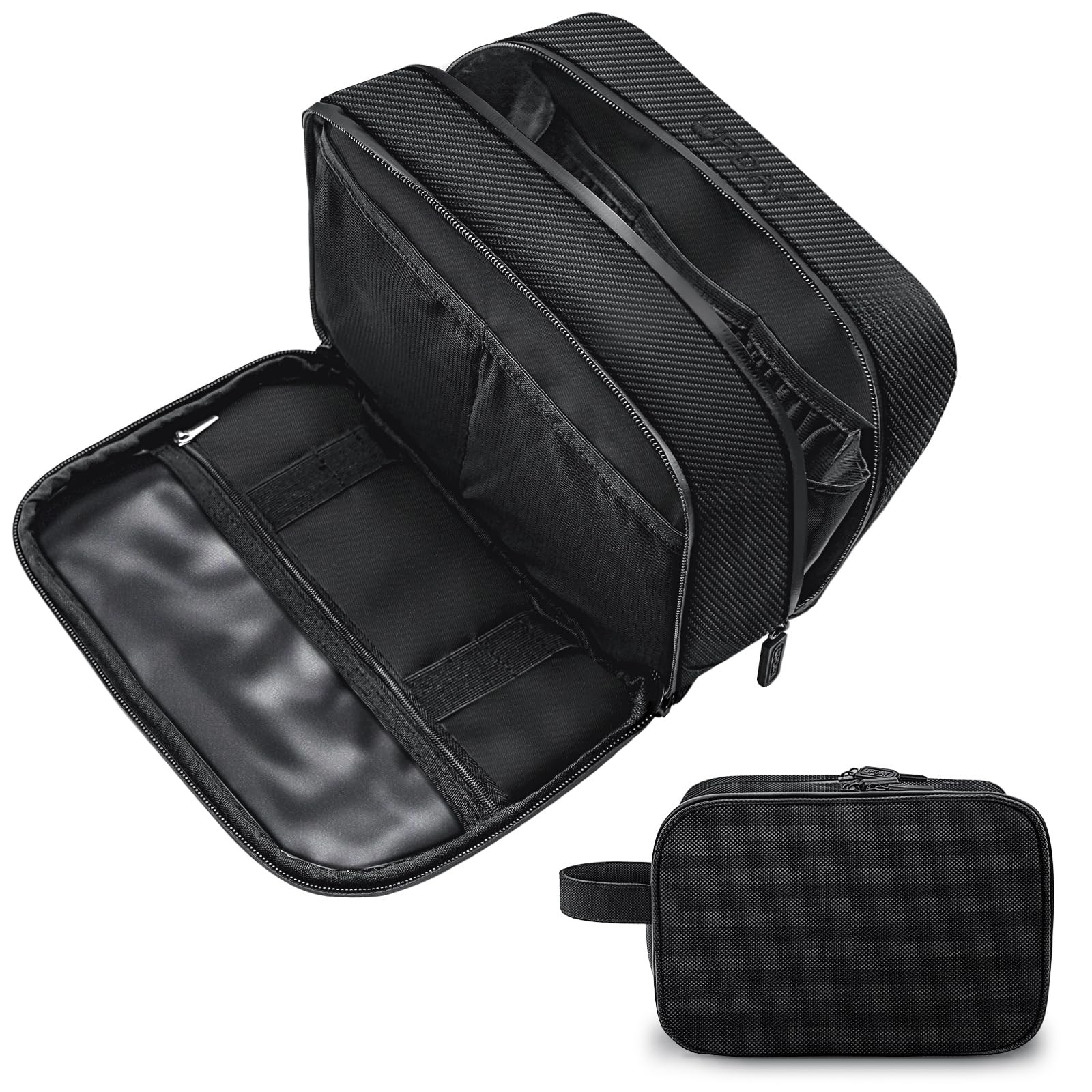 Men's Water-Resistant Hanging Toiletry Bag Travel Organizer Dopp Kit