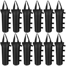 12 Pack Canopy Sand Bags 396 LBS Heavy Duty Canopy Weight Sand Bags Black Lar...