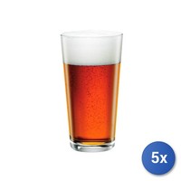 5Er Set 3 GläSer Aus Glas Sestriere Pinta Cl 58 Transparent Bormioli