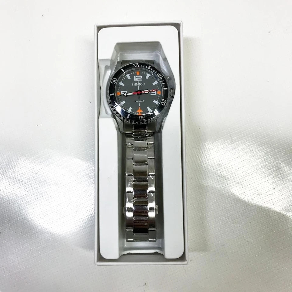 SHMIOU Sprechende Armbanduhr auf Italienisch für ältere Blinde und - Bild 4 von 4