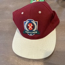 Vintage Craftsman Hat Snapback Black USA Made 90s OS
