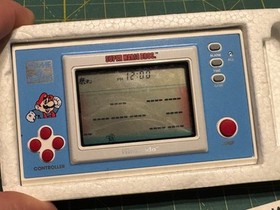 1988 Nintendo Super Mario Bros. Game & Watch YM-105 CIB IOB Complete Box works