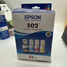 Genuine Epson 502 Ink Combo Pack for ECO-TANK ET-2850 3850 4850 Printers-OEM-4PK