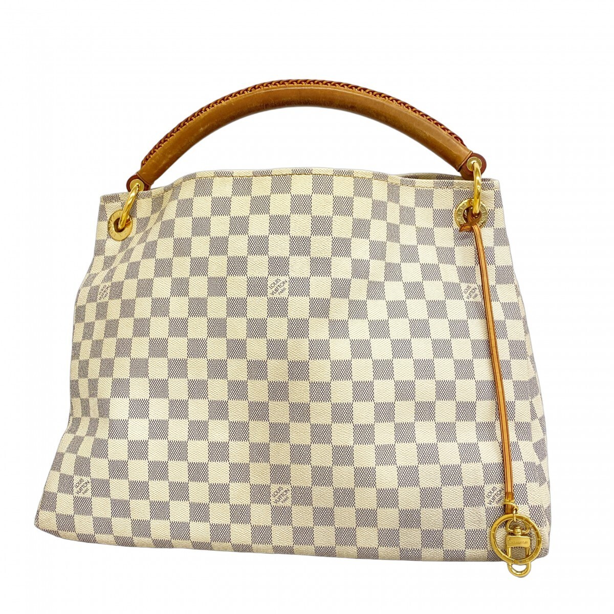 Louis Vuitton Damier Azur Artsy MM Tote Bag N41174 White 326186