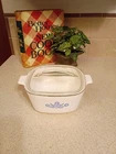 Corningware Dish With Pyrex Glass Lid Vintage Fin Lid Pre Owned