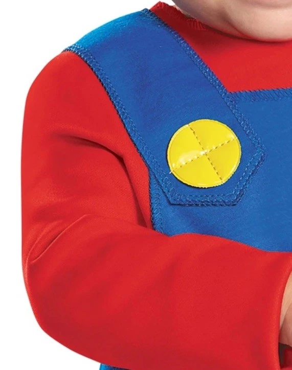 Nuevo Disfraz de Super Mario Bros. Mario Halloween Niño Pequeño Talla 3T-4T por Disfraz Foto 3 de 4