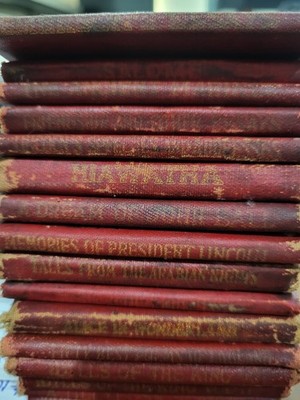 Your Choice Of Old Little Leather Miniature Library Books 1920's Common