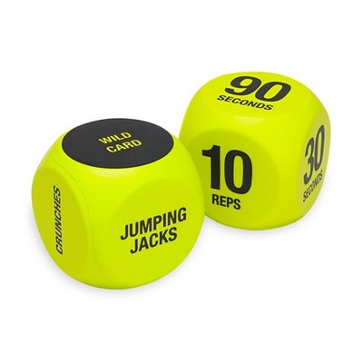 Exercise Dice (6-Sided) - Game for Group Fitness & Exercise Classes - Include...