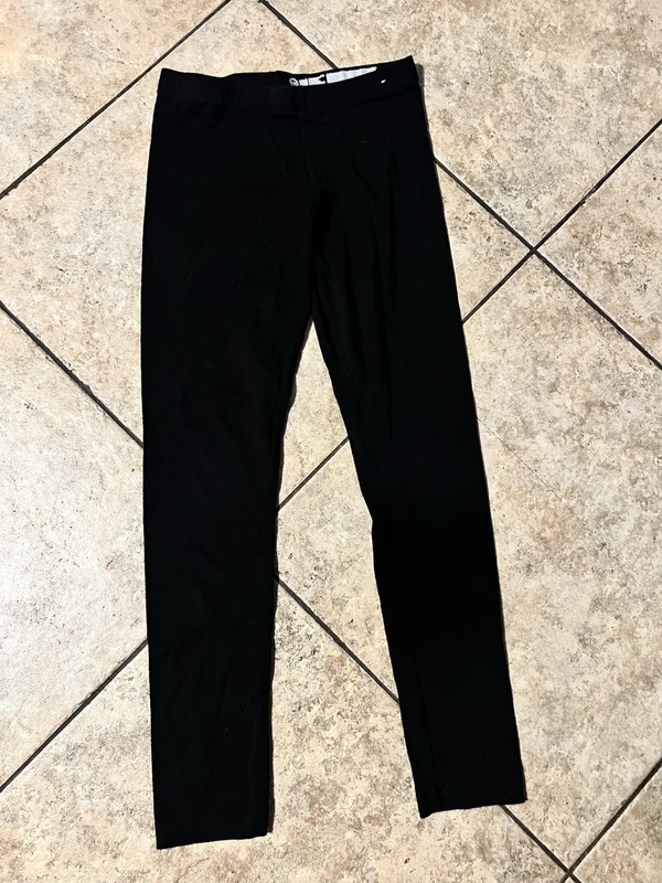 Girls Black Wonder Nation Leggings Size Large