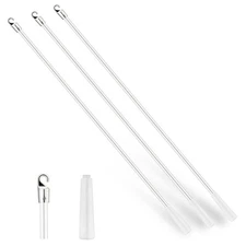 3 Pcs Blind Wand Replacement with Hook 40 Inch Blinds Extension Curtain Pull ...