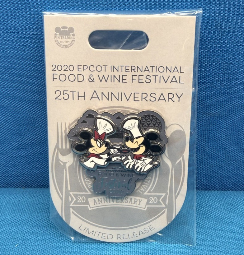 Disney EPCOT International Food & Wine Festival Mickey & Minnie LR Pin