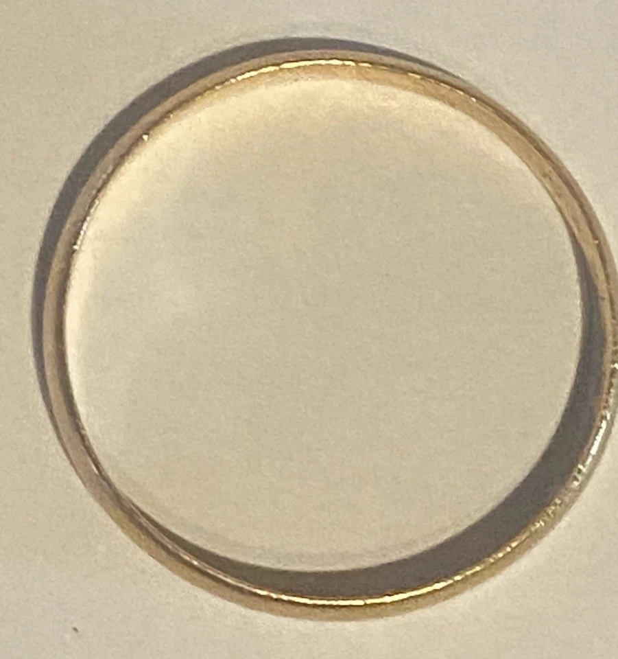 Ancienne Bague Alliance en Or Jeune 18 Carats - Photo 2/4