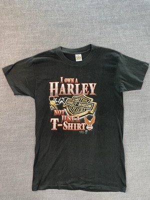 Vintage Harley Davidson T-Shirt 3D Emblem | I Own A Harley Not Just A Shirt | M