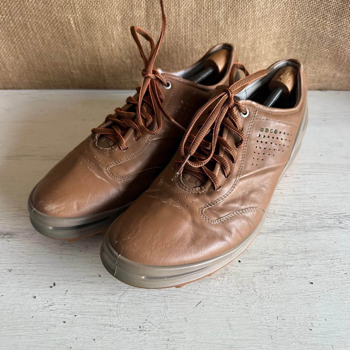 Ecco Hydromax Golf Shoes Men\'s 9.5-10 Brown Leather Casual Cool Hydromax Cleats Amazon.com | Classic Hybrid Hydromax Waterproof, Black, 5  main image 4