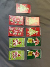 Lot Of 9 Holiday Themed Small Spiral Notebooks