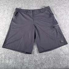 NRS Shorts Mens 38x10 Gray Blue Guide Wear Cargo Pocket Outdoor Idaho