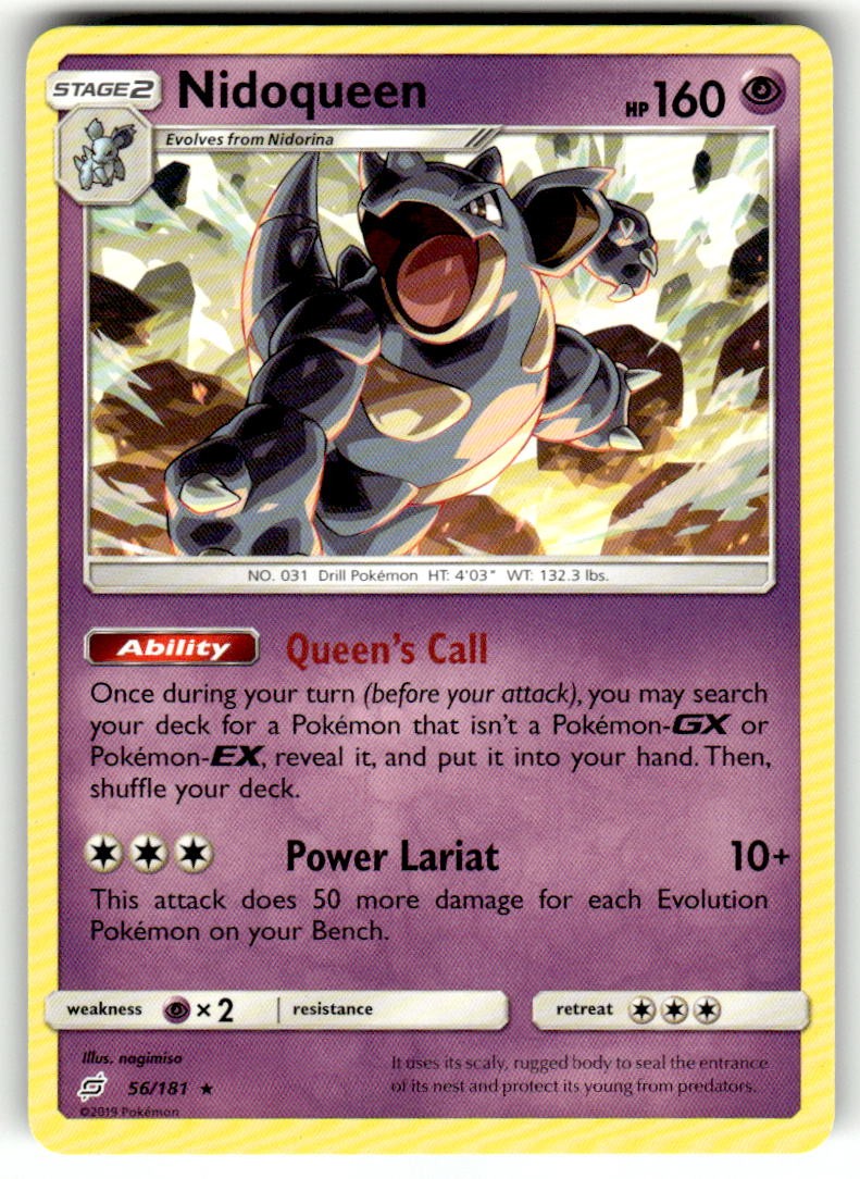 Nidoqueen Rare SM - Team Up 56/181 NM