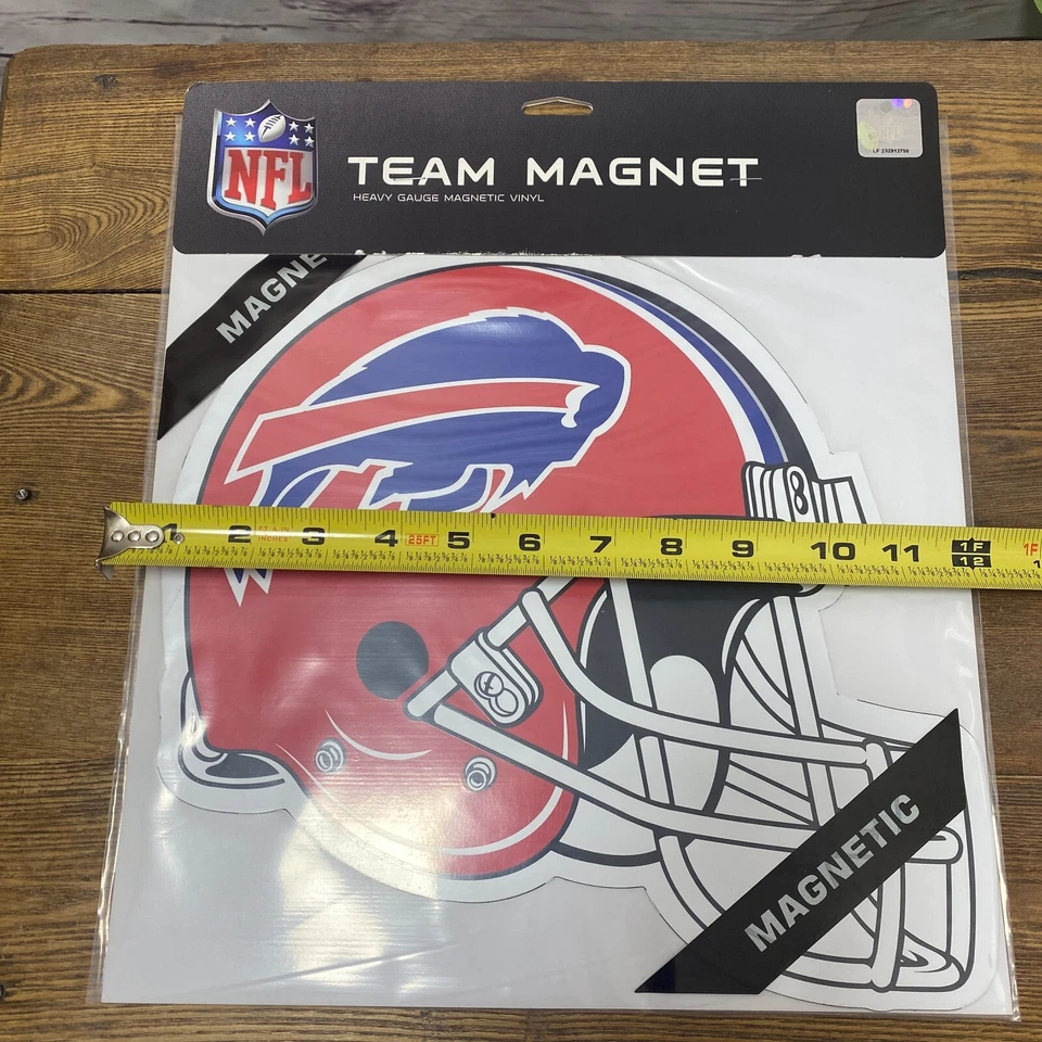 Buffalo Bills Vinilo Equipo Imán Casco Calcomanía Fútbol Deportivo Coche Camión 12 Pulgadas Foto 2 de 3