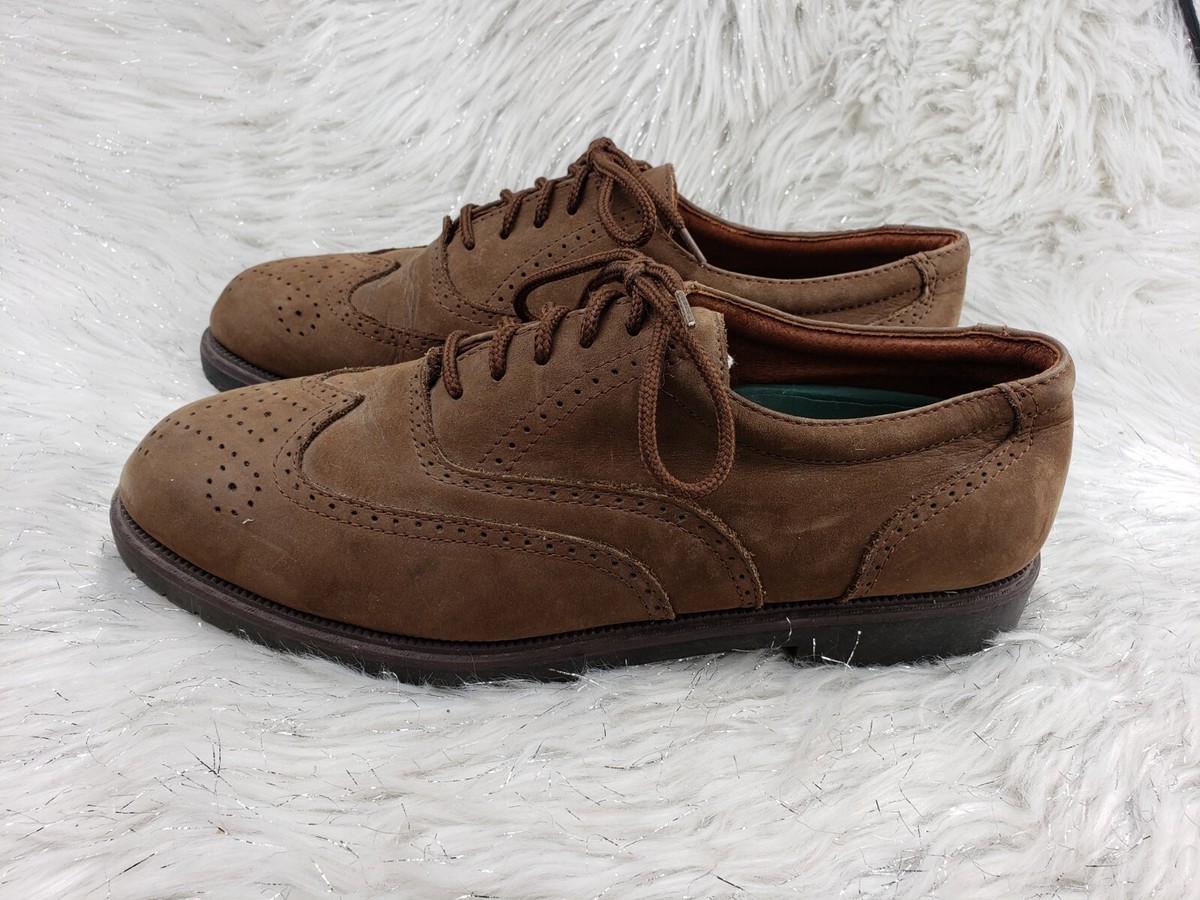 Claybrooke Shoes Mens 10.5 Oxford Wingtip Formal Classic Leather Montana Brown CLAYBROOKE Montana Brown Leather Casual Dress Wingtip Shoes  main image 4