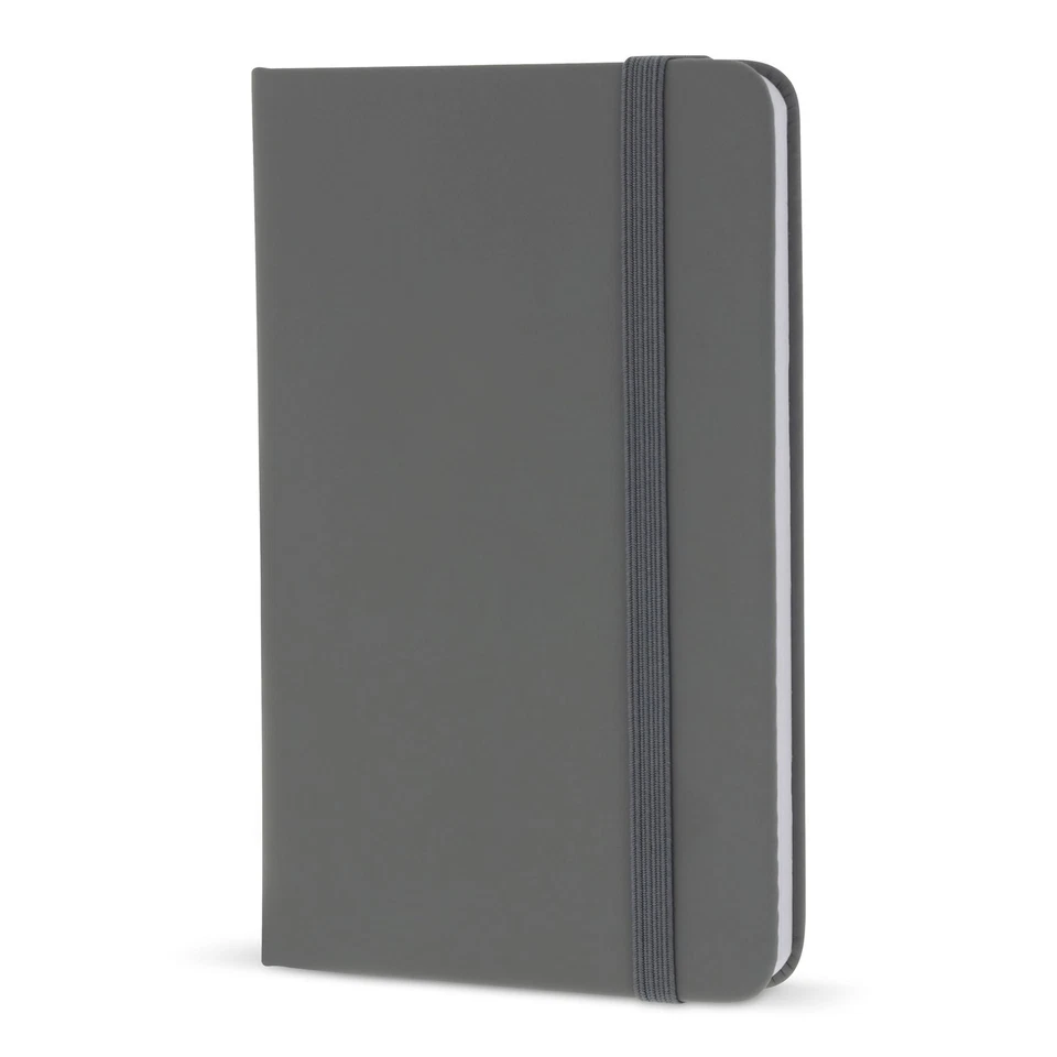 TOPPOINT Notizbuch / DIN A6 / 192 S. / liniert / PU Hardcover / Farbe: grau