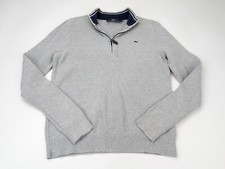 Vineyard Vines Girl's Sweater Gray Size Youth Large Quarter Zip Pullover Knit