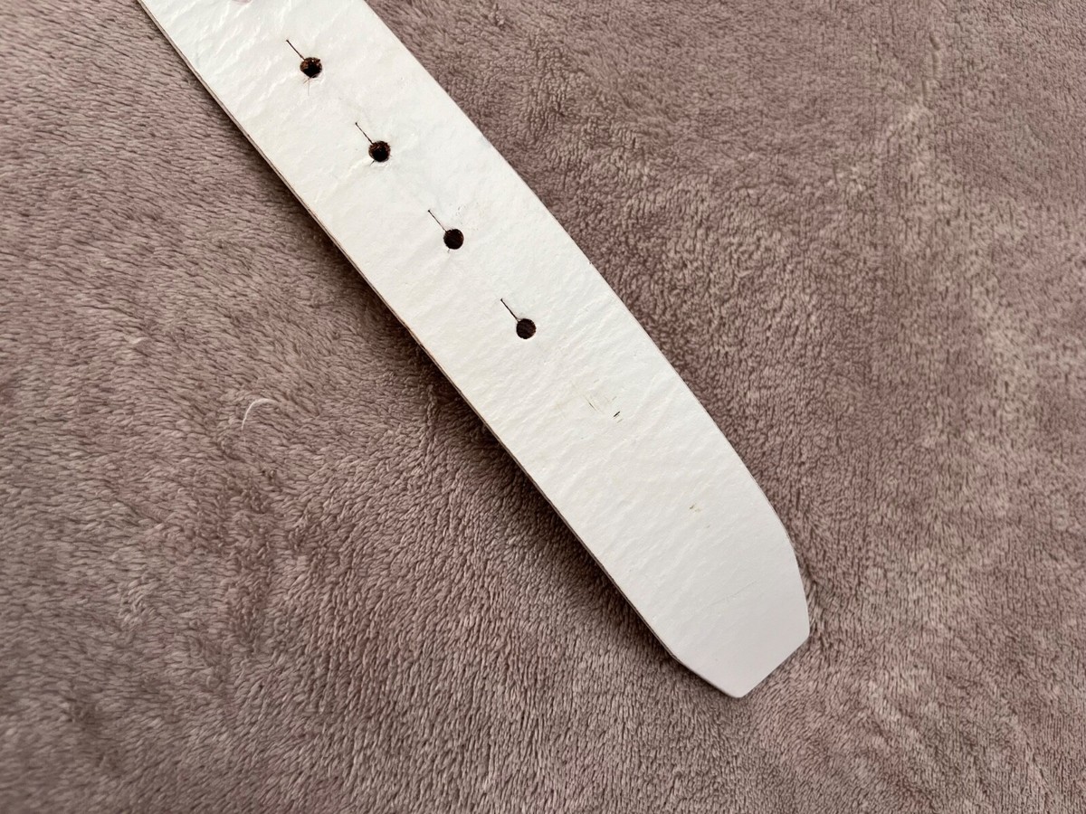 JUST CAVALLI | Y2K Cream White Leather Suede Belt 32-38 Just Cavalli Leather Belts for Women for sale | eBay main image 3