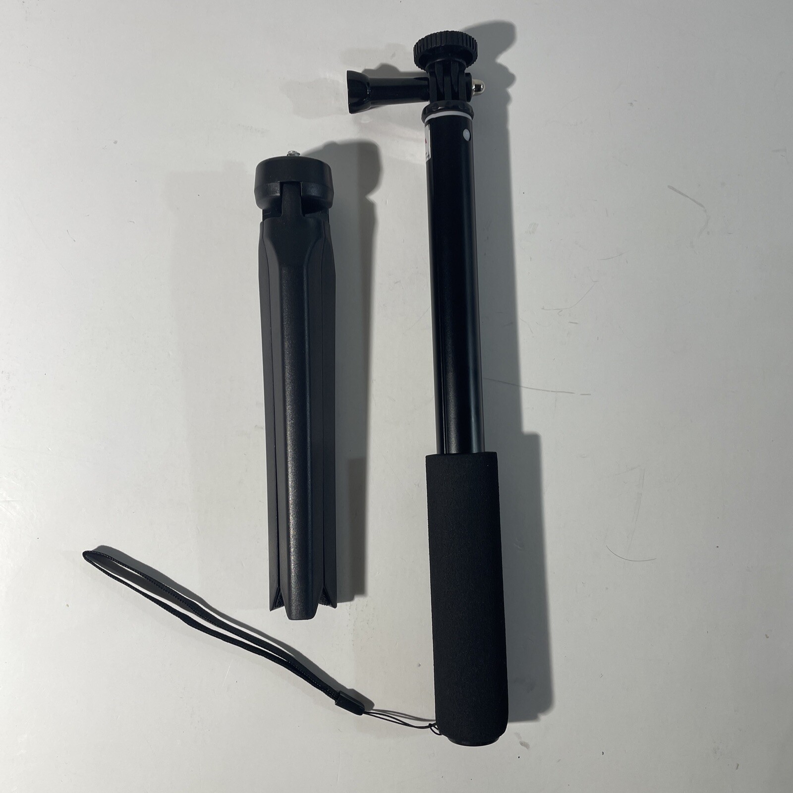 Action Camera Mount Stick And Tripod Combo - Black - Free Shipping-image