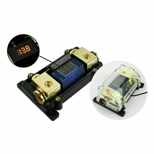 Display Digitale ANL Porta Fusibile In Linea 100 Amp Amplificatore Auto Audio 0 4 AWG Gauge - Foto 1 di 10