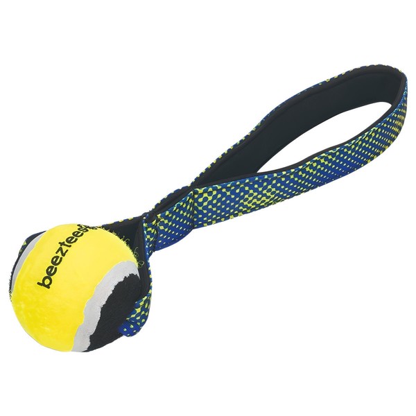 Beeztees Hundespielzeug Fetch Tennisball Cord Otis Blau/Gelb 25,5Cm SchwimmfäHig-image