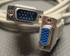 VGA Extender Cord - M to F - 14 Pin - 6ft - Gray