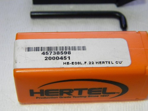 Hertel 1.18 Portautensili da taglio indicizzabile taglio sinistro HB-E08L.F22 2000451 - Foto 2 di 3