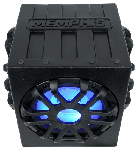 Memphis Audio MME10TSP 400w Marine 10" Powered Subwoofer+5-Zone Stereo Receiver - Picture 4 of 12