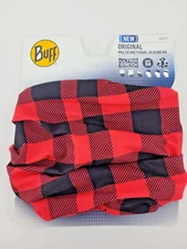Buff Original Multifunctional Headwear Neckwear Gaiter UPF 50 - Red Plaid