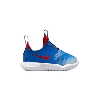 nike flex runner red white and blue