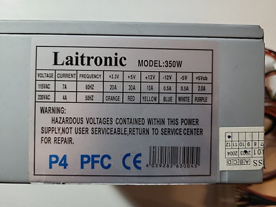 Netzteil PC power supply Laitronic 350W