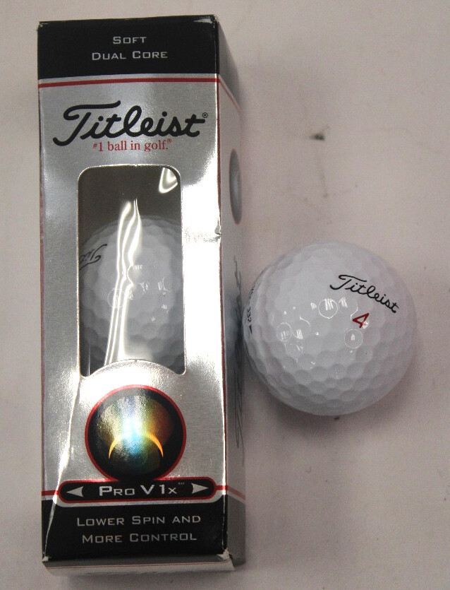 12x TITLEIST Pro V1X Golf Balls Soft Dual Core Numbered 1, 2, 3, 4 NEW