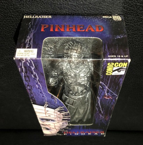 Hellraiser Figur Silver Pinhead SDCC Exclusive Neca Reel Toys Neu OVP MISB RAR - Picture 5 of 10