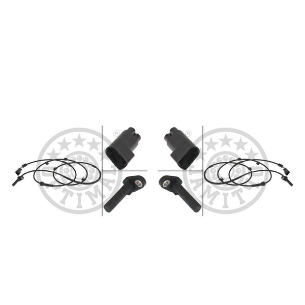 Optimal ABS Sensor Raddrehzahl Set Links Rechts FüR Ford Transit Bus Fd_ _ Fb_-image