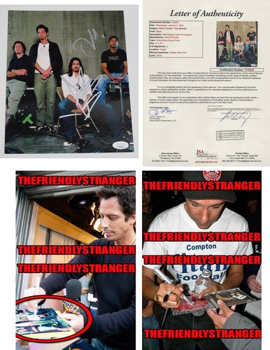 CHRIS CORNELL & TOM MORELLO signed "AUDIOSLAVE" 8x10 Photo EXACT PROOF  JSA LOA