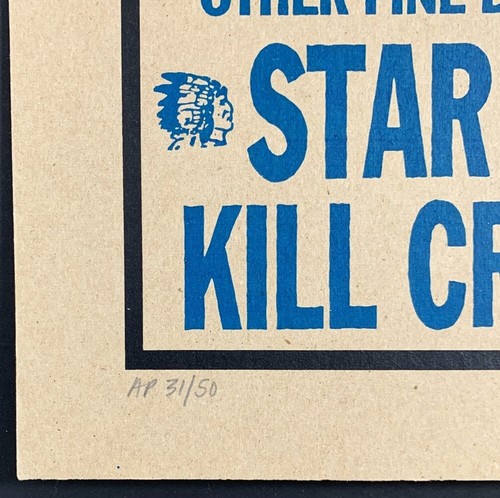 Mule POSTER Star 69 Kill Creek 1995 Silkscreen Signed Artist Proof AP Kozik Mint - Picture 2 of 3
