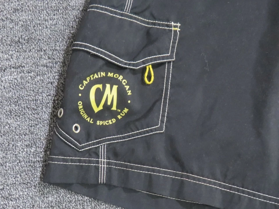 Bañador Captain Morgan Pantalones Cortos Para Hombre 30 Mediano Negro Board Shorts Equipo de Equipo Foto 2 de 4