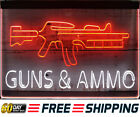 Guns & Ammo Shop Led Neon Light Sign Business Store Display Wall Art Lamp Décor