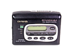 Vintage, Rare AIWA RX658 AM/FM Stereo Super Bass Walkman Cassette. Rechargeable.