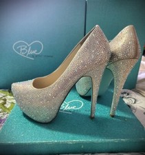 Blue by Betsy Johnson - Platform SB-Bride Champage 7.5 US