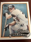 1989 Topps SF Giants Will ClarkBaseball Duo-Tang School Paper Pocket Folder New — photo 1