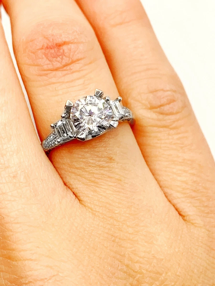 Tacori platinum diamond engagement ring sale