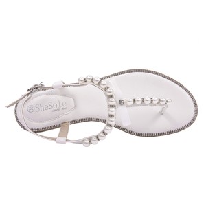 white flat sandals for wedding